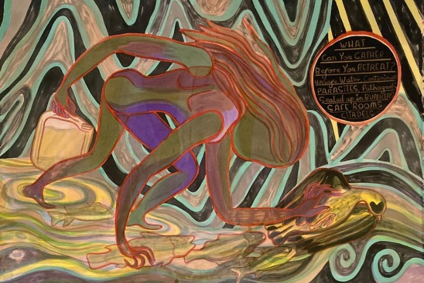Artwork of an abstract woman